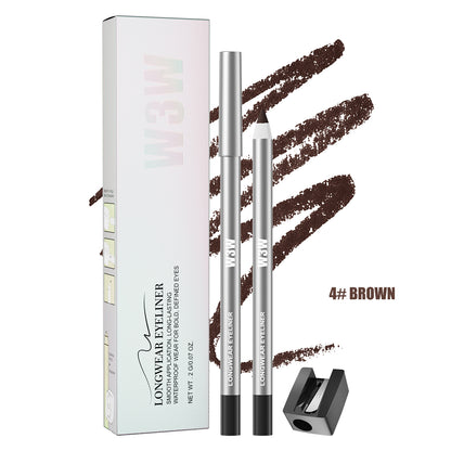 2Pcs Waterproof Gel Eyeliner Stick - Flawless, Ultra-Smooth Creamy Glide