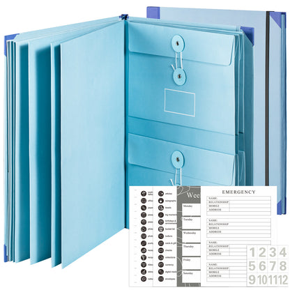 Important Document Organizer,Folders for Documents,Bound Expanding File