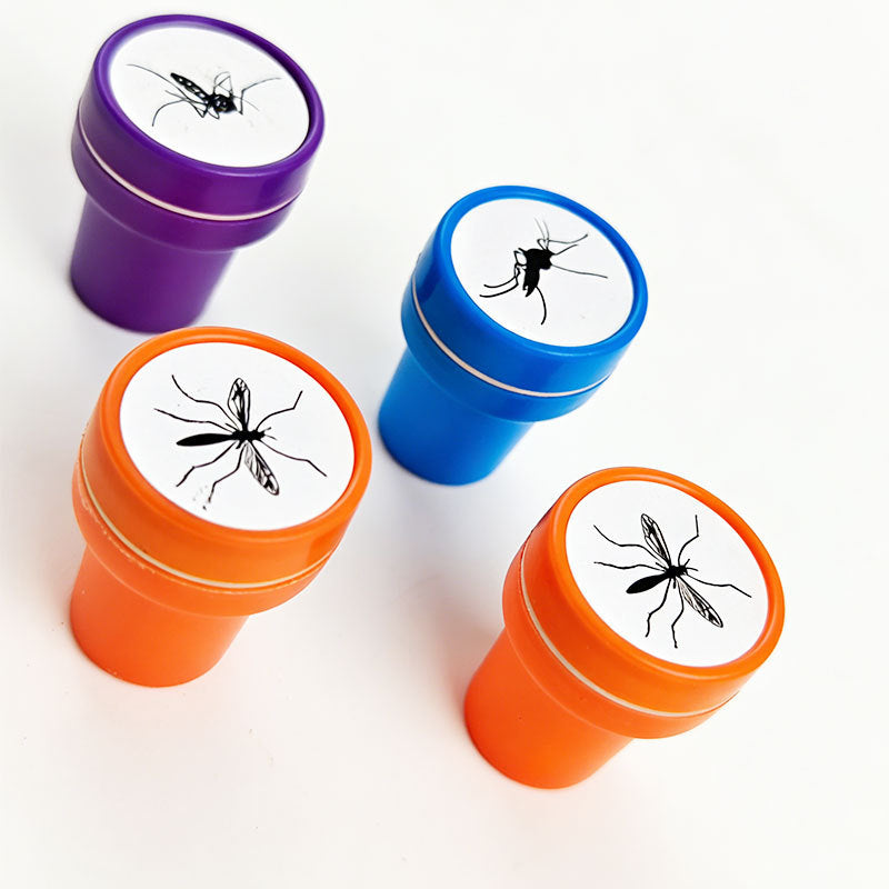 2 Pcs Mosquito Stamp Prank Self Inking Stamps