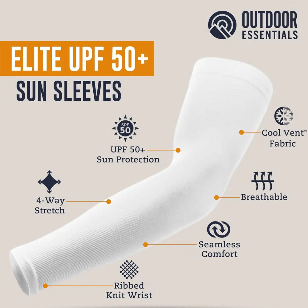 UV Sun Protection Compression Sports Cooling Arm Sleeves Waterproof and Breathable