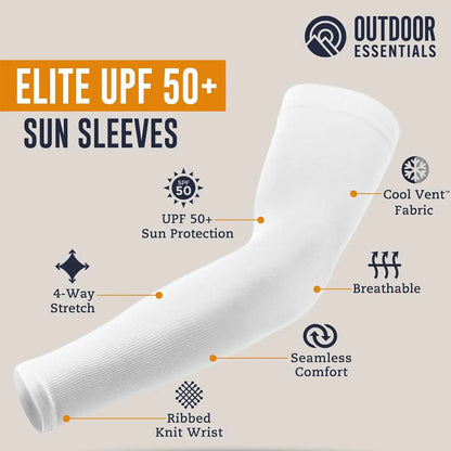 UV Sun Protection Compression Sports Cooling Arm Sleeves Waterproof and Breathable