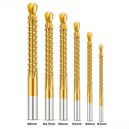 6PCS Efficient HSS Drill Bits for Precise Cutting in Thin Wood, Metal, and Plastic Applications