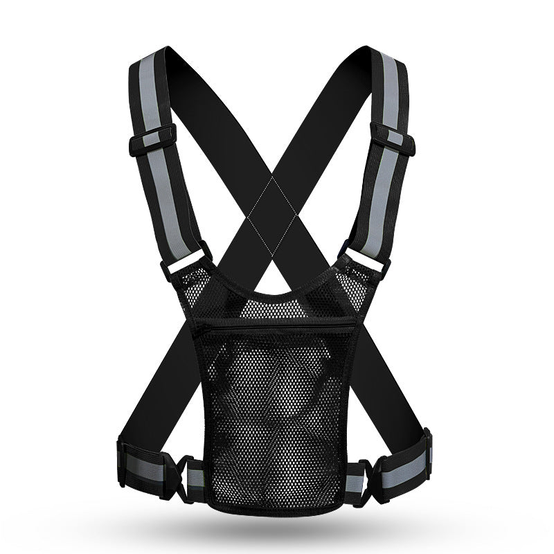 High Visibility Reflective Safety Vest - Adjustable Strap