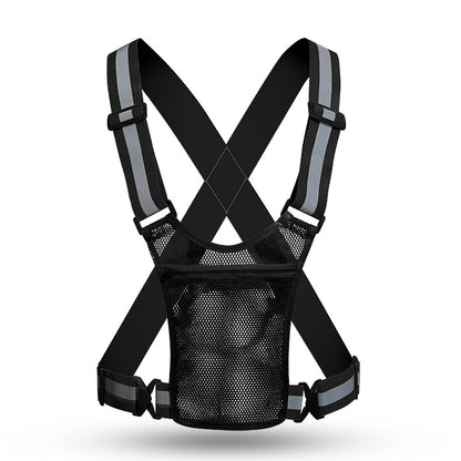 High Visibility Reflective Safety Vest - Adjustable Strap