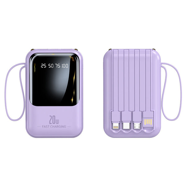 20000mAh 20W Fast Charging Portable Power Bank for Apple and Android Devices with Smart Digital Display