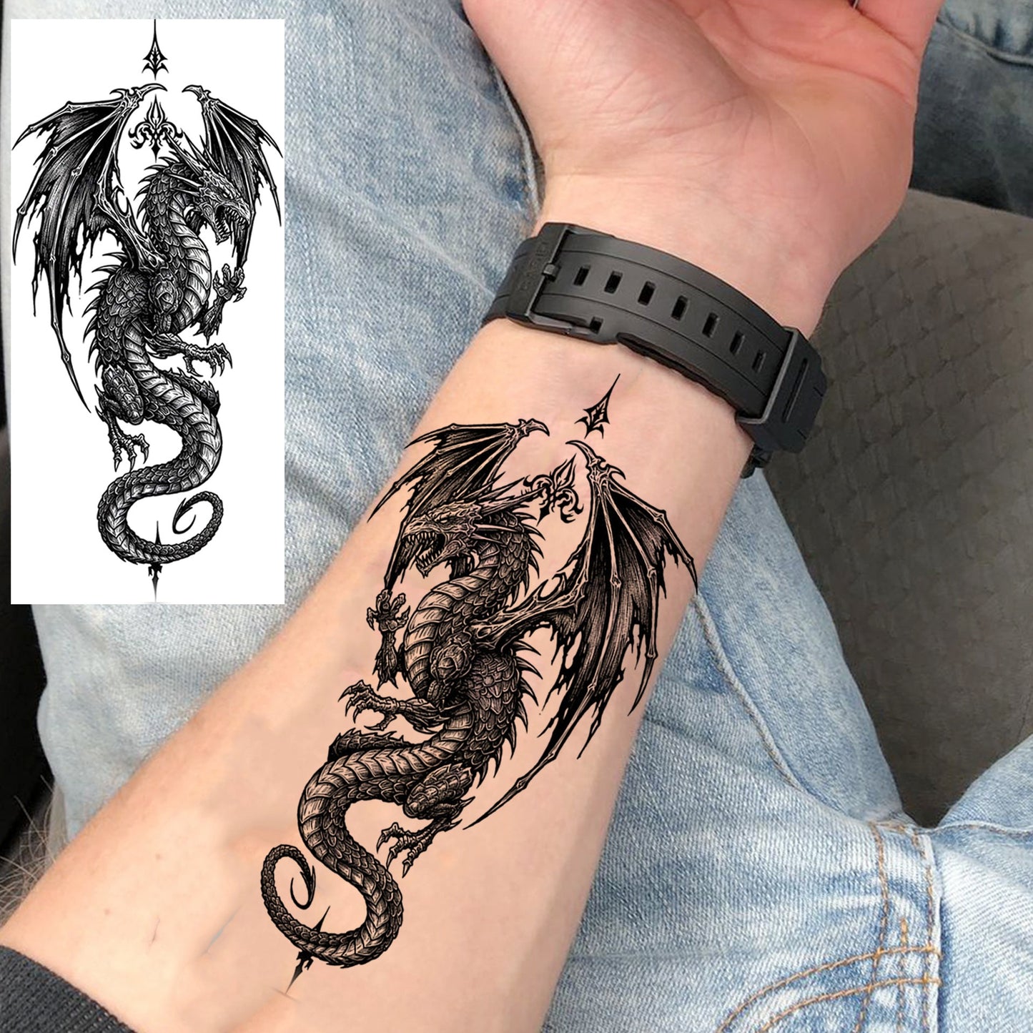 10PCS Realistic Religious Temporary Tattoos, Waterproof Realistic