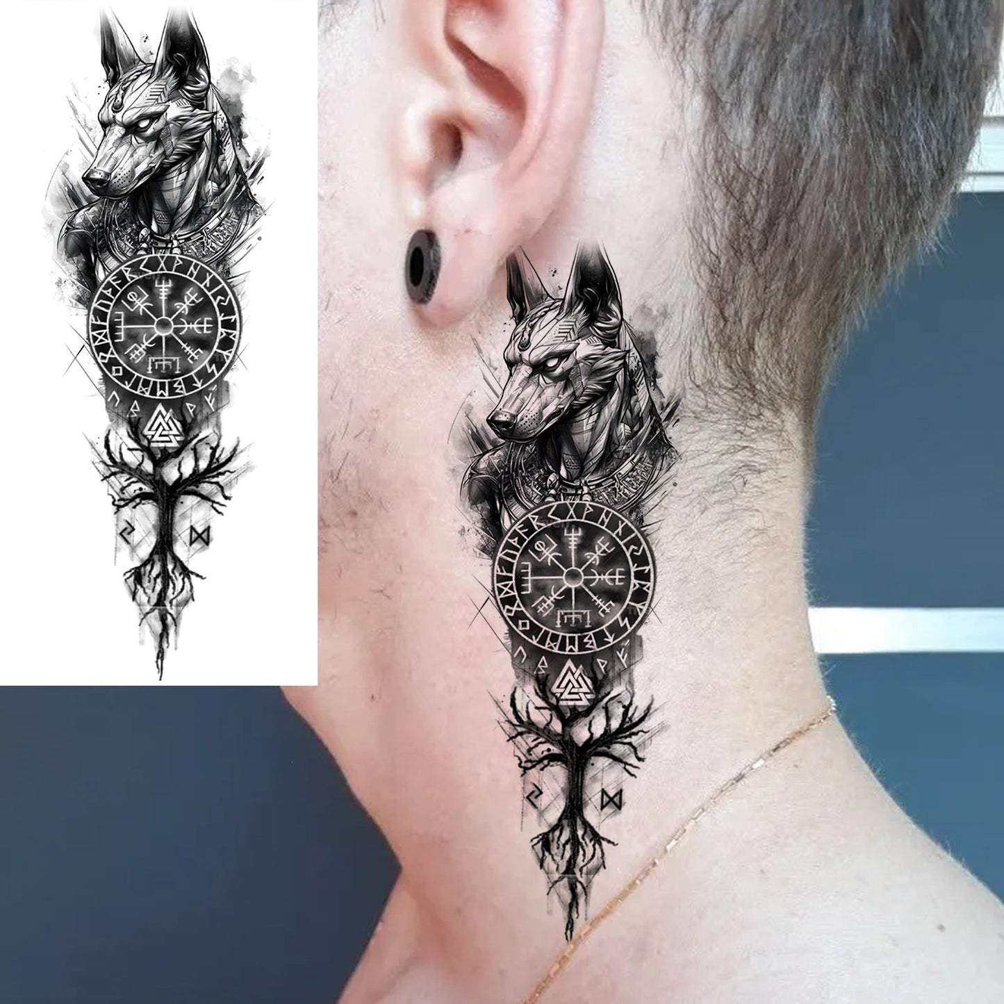 10PCS Realistic Religious Temporary Tattoos, Waterproof Realistic