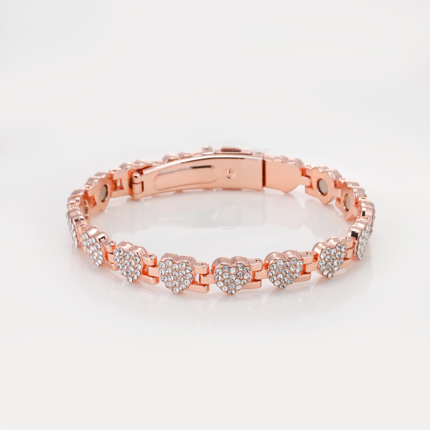 Ultra Strength Magnetic Bracelet with 3800 Gauss Neodymium Magnets & Dazzling Cubic Zirconia