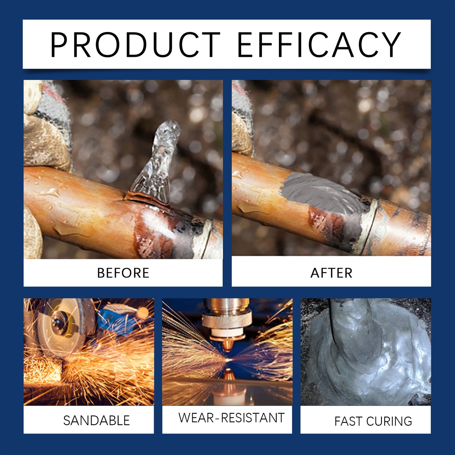 1Set Strong Foundry Glue for Metal, Metal Repair Glue, Super Glue for Metal