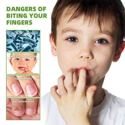 2Pcs Anti-Nail Biting Pen for Kids & Adults, Bitter Taste Nail Polish, 2-in-1 Nail Hardener & Daily Nail Care