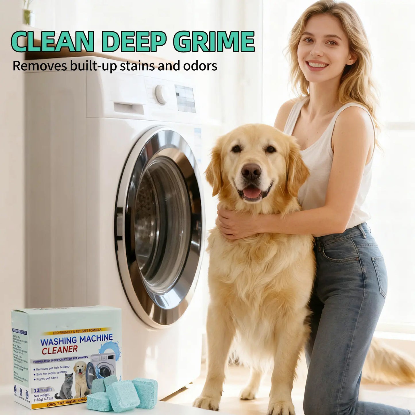 Powerful Washing Machine Cleaning Tablets