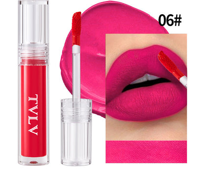 8-Piece Velvet Matte Lip Gloss Set – Waterproof, Long-Lasting & Moisturizing