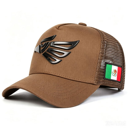 Unisex Mexican Eagle Label Baseball Net Caps