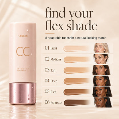 CC Tinted Serum — Color-Correcting Tinted Serum, Lightweight Coverage, No-Makeup Makeup Waterproof