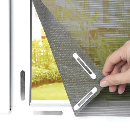 Magnetic Window Screen, No Drilling & Easy Installation, Cuttable Size