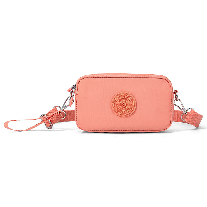 Small Casual Crossbody Bags Triple Zip Clutch Wallet Waterproof Lightweight