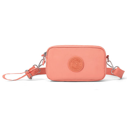 Small Casual Crossbody Bags Triple Zip Clutch Wallet Waterproof Lightweight