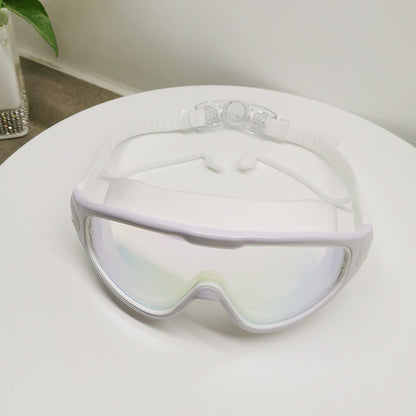 Large Swim Goggles, Wide View, Anti Fog | UV Protection & No Leak Design