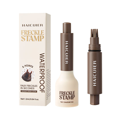 Faux Freckle Stamp Pen – Upgraded Liquid Freckle Marker with Multi-Prong Soft Tip