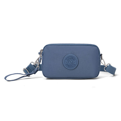 Small Casual Crossbody Bags Triple Zip Clutch Wallet Waterproof Lightweight