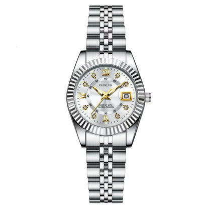 Luxury Watch for Woman Luminous Waterproof Date Stainless Steel Diamond Ladies Watch