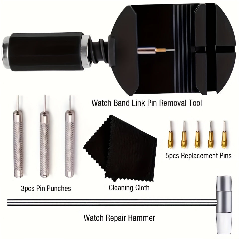 Watch Link Removal Tool Kit, Watch Band Strap Chain Pin Remover Repair Tool Kit