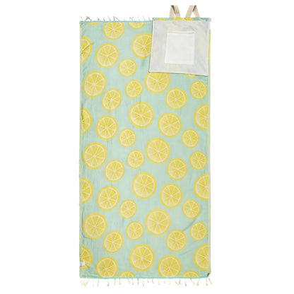 2-in-1 Convertible Towel & Backpack with Inner Zip Pocket & Sand-Repelling Fabric