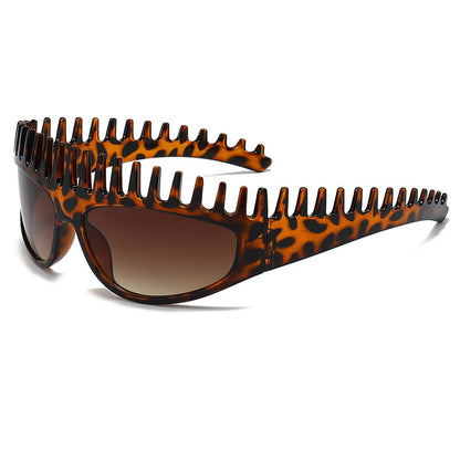 2 in 1 Foldable Sunglasses Headband Chic Tortoiseshell Hair Accessory