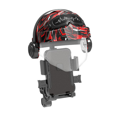 Motorcycle Phone Mount with Sunshade Clamp for Rearview Mirror Phone Holder for Smartphones