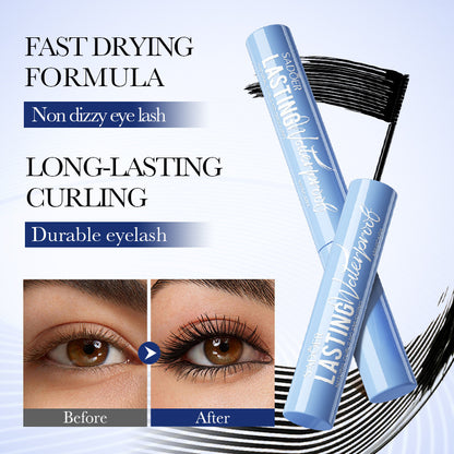 2Pcs Volumizing Waterproof Mascara, New Lengthening and Curling Mascara