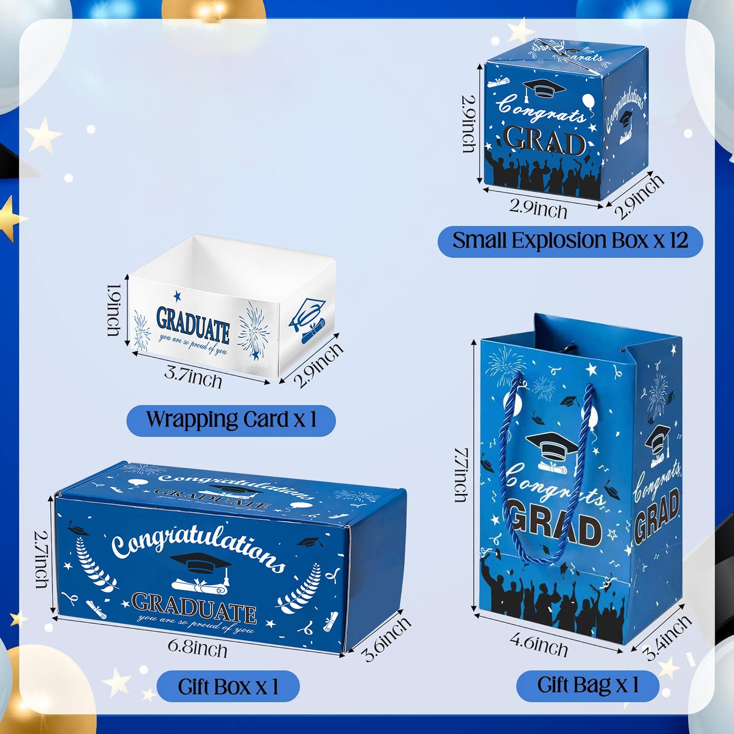 Graduation Gift Folding Bouncy Box