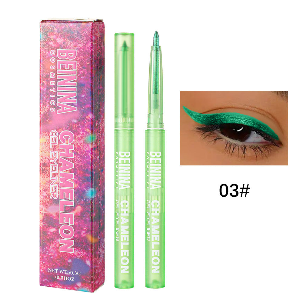 6pcs Melt-On Eyeliner Smooth Metallic Multichrome, Waterproof, Long-Lasting