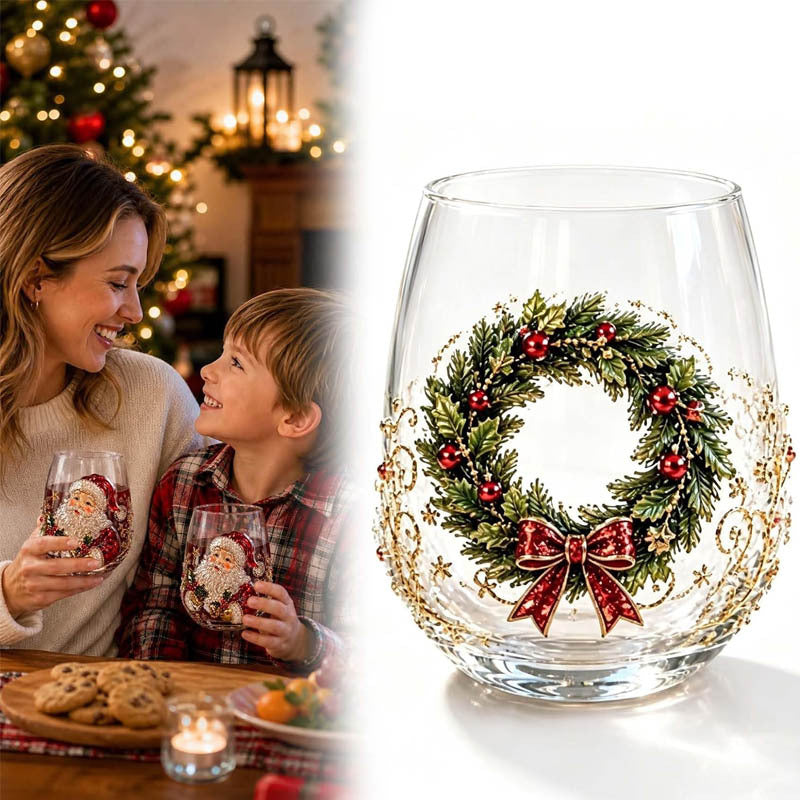 Magical Christmas 3D Santa Glass Cup Collection