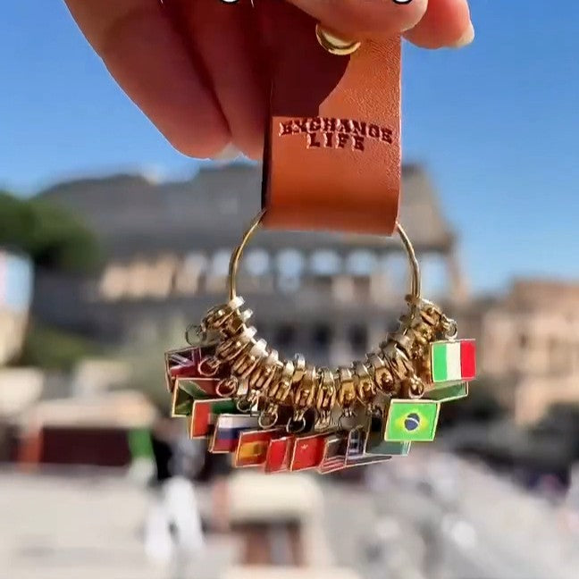 DIY Keychains Featuring National Flags From Around The World Keyrings Included)