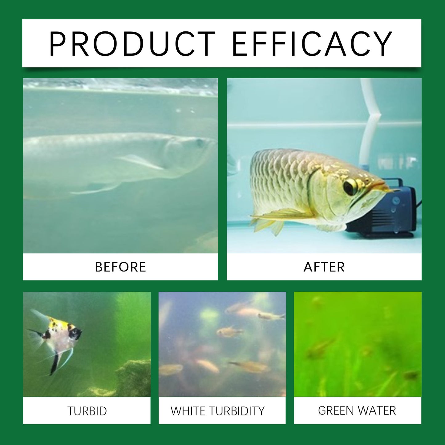 2 Bottles Powerful Aquarium Water Purification Tablet,Water Purification Tablets for Fish Tank