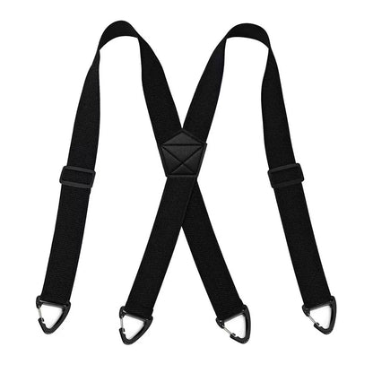 X Black Suspenders, Suspenders for Men, Adjustable Heavy Duty Suspender with 4 Snap Loop