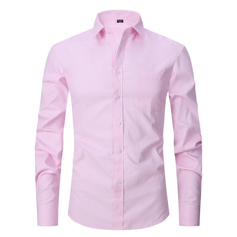 Men's French Cuff Dress Shirt Regular Fit Formal Business