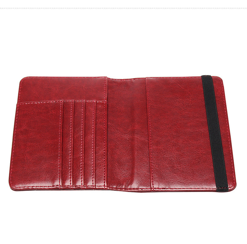 RFID Blocking Passport Holder for Women Men with 3D Metal Badge