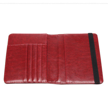 RFID Blocking Passport Holder for Women Men with 3D Metal Badge