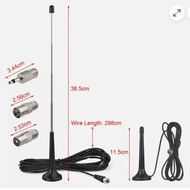 Strong Magnetic Base FM Radio Antenna Telecopic
