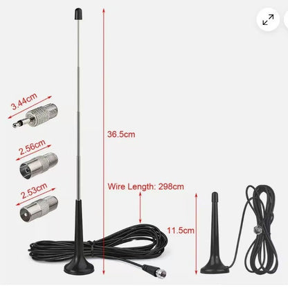 Strong Magnetic Base FM Radio Antenna Telecopic