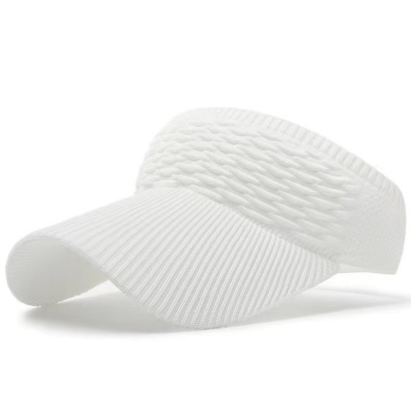 Sun Visor Hats, Wide Brim Sun Hats with UV Protection, Knitted Running Visors for Women