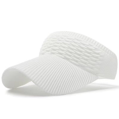 Sun Visor Hats, Wide Brim Sun Hats with UV Protection, Knitted Running Visors for Women