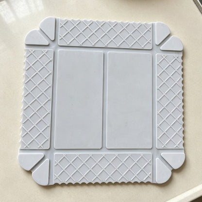 2-in-1 Magnetic Silicone Mat & Foldable Serving Tray, Non-Slip Heat Resistant Waterproof Food Grade