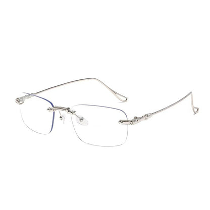 Unisex Frameless Plain Glasses, Casual Style for Daily Wear