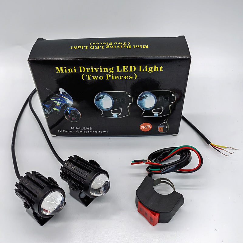 2Pcs Motorcycle Turn Signal Light Motorcycle Accessories Truck Car Auxiliary Additional Mini Projector