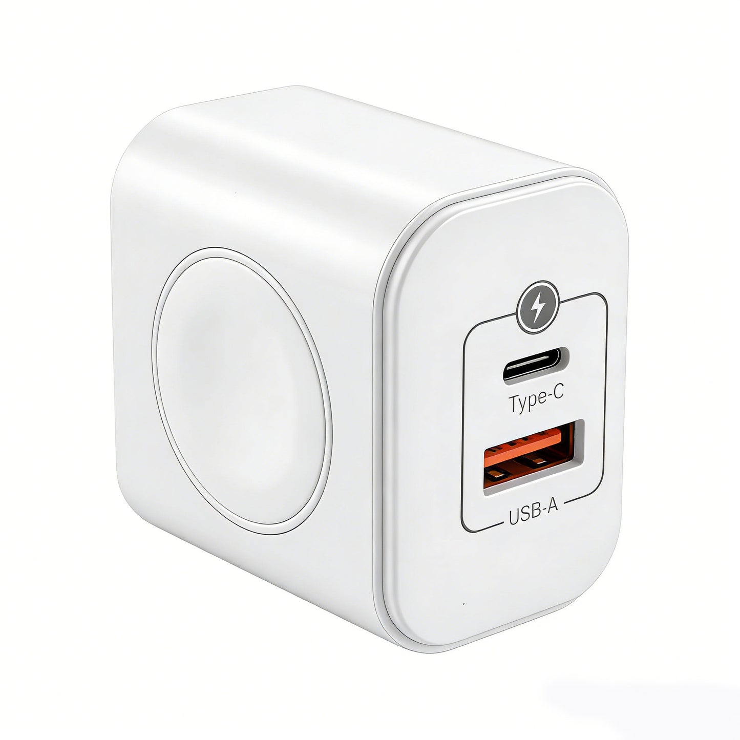 3-in-1 Charging Station with Built-in Wireless Charger Dual Ports