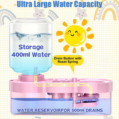 New Paint Brush Cleaner with Paint Tray, Water Circulation Brush Rinser with Brush Holder