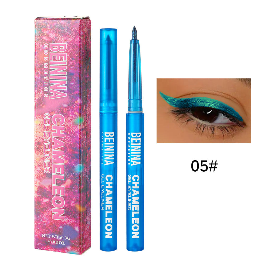 6pcs Melt-On Eyeliner Smooth Metallic Multichrome, Waterproof, Long-Lasting
