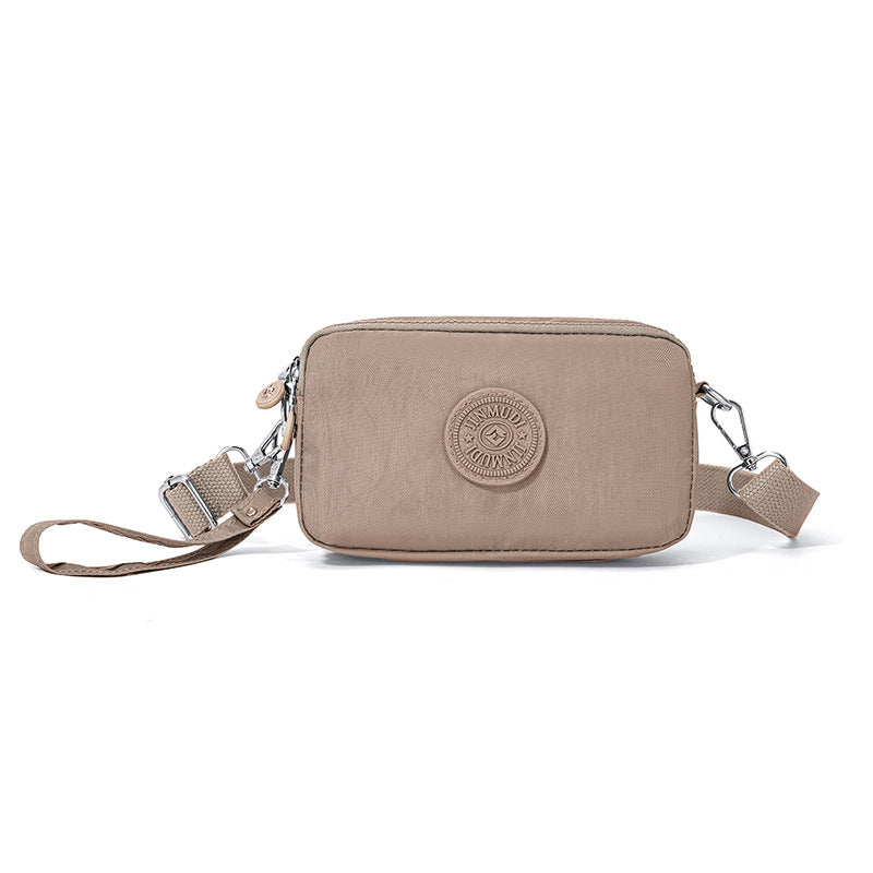 Small Casual Crossbody Bags Triple Zip Clutch Wallet Waterproof Lightweight